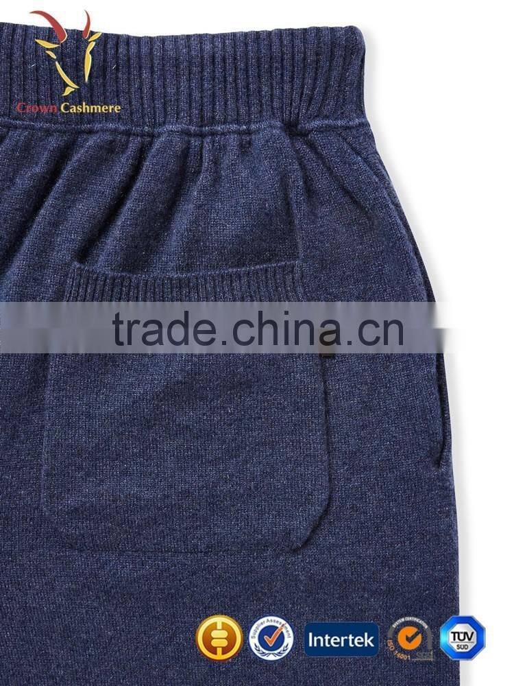 Fashion men's Cashmere Wool knitted jogging pants