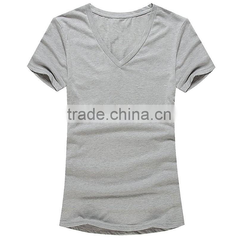 Plain no brand v-neck t-shirt for women
