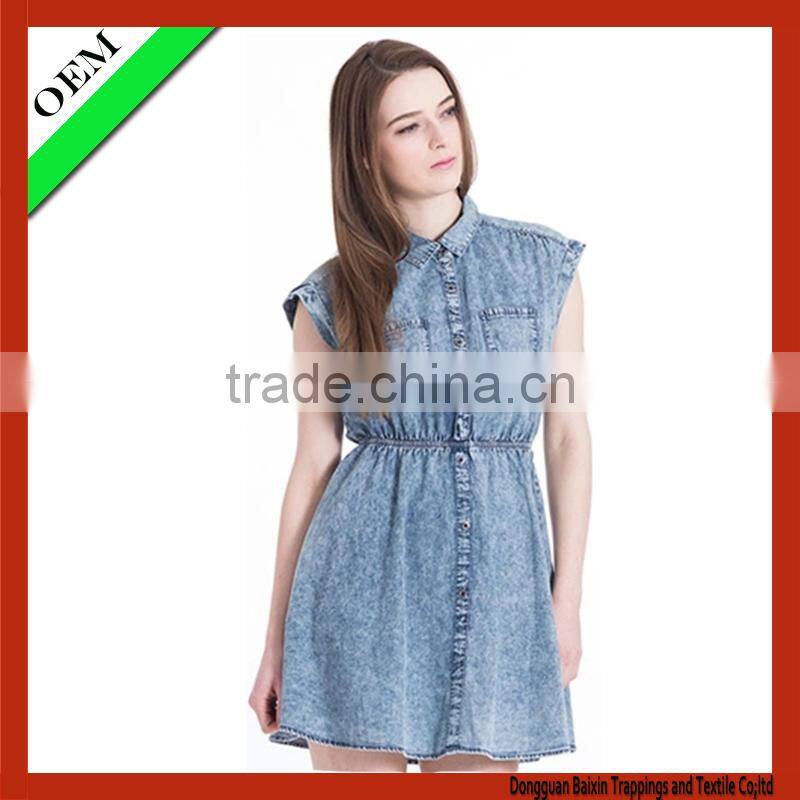 2015 new style dress for women's Casual dress jean dress