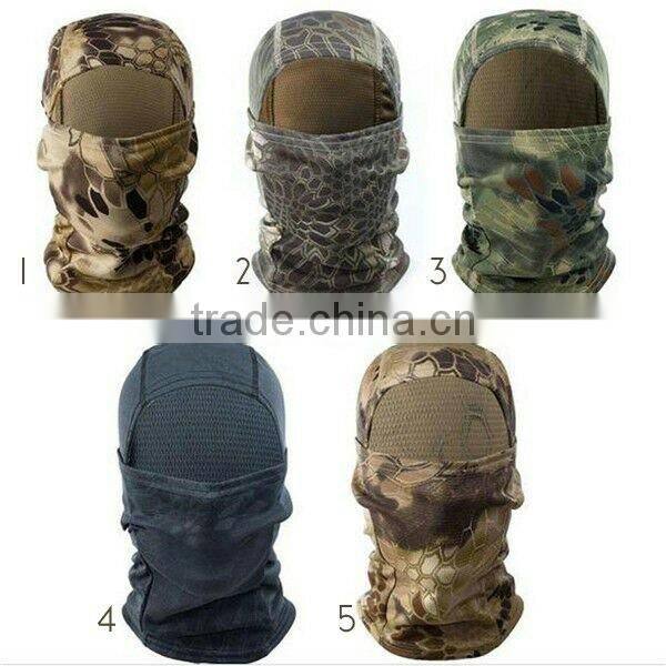 Fashion Hunting headcover 100% polyester fleece sport tactical military balaclava full face mask