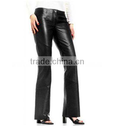 women leather pant