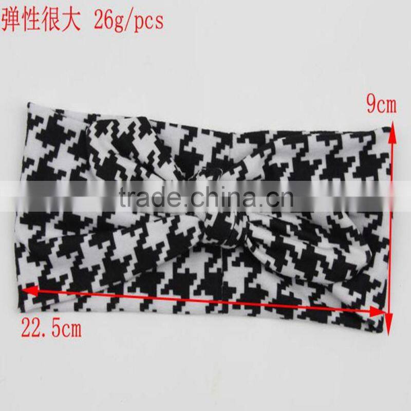 Wholesale Checked Headband ,Cotton Hairbands
