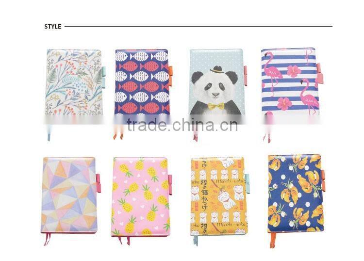 A5 creative journal dairy planner high grade PU cover notebook section sewing planner with clasp