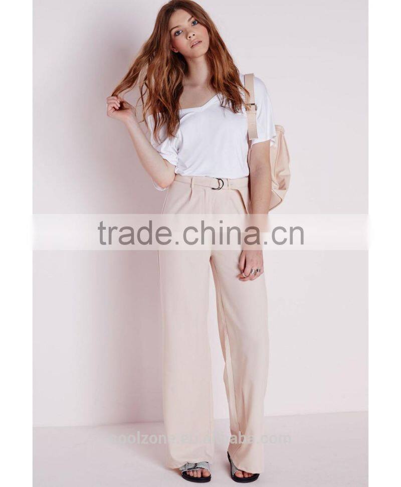 2015 fashion new design straight cotton women trousers