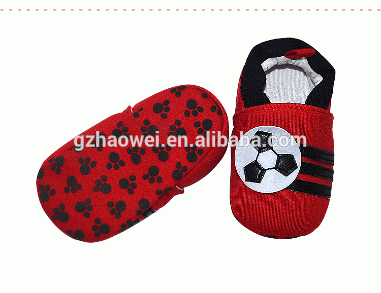 Breathable cotton soccer baby footwear
