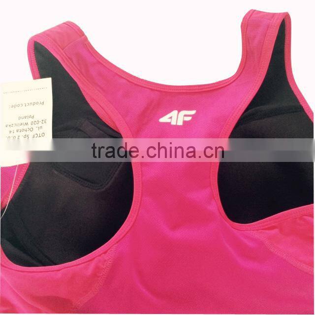 Women pink yoga tank active wear