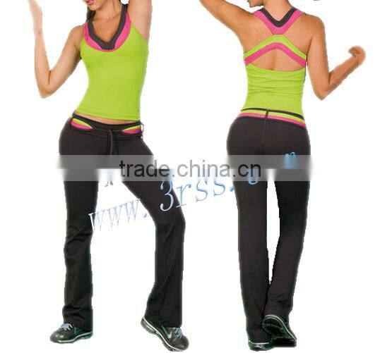 ladies sexy fitness wear spandex gym wear