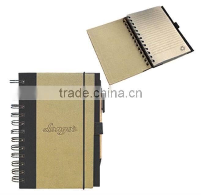 elastics recycle notebook /hardbound notebook/diary notebook
