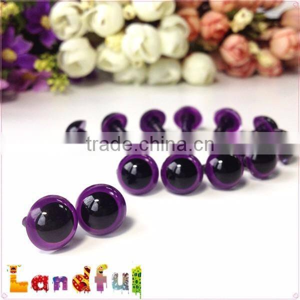 12mm Plush Toys Stuffed Knitting Wool Doll Purple Safety Eyes