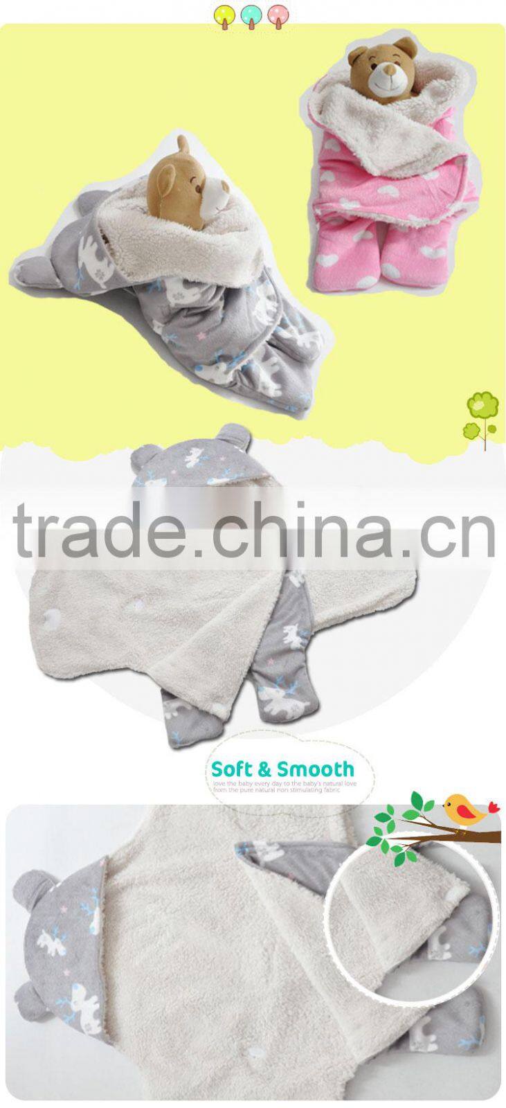Made In China Polyester Baby Swaddle Blanket