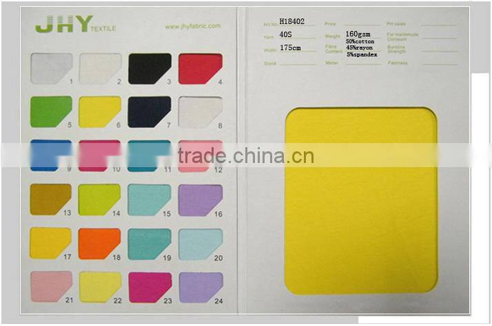 Solid/Plain/yarn dyed /Printed viscose cotton fabric