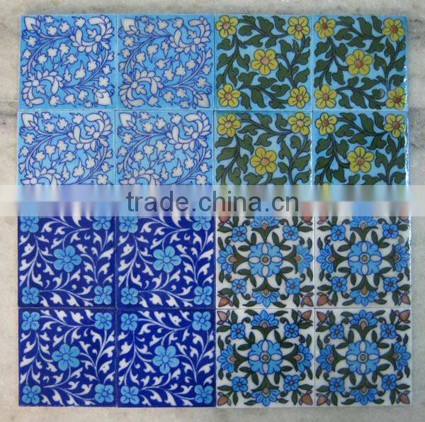 glazed ceramic lobby wall interior tiles design