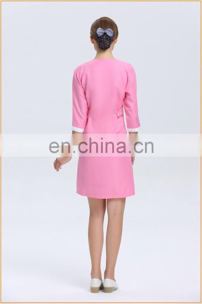 Wholesale fashion women beauty salon uniform manufacturing