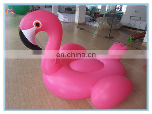 Promotional inflatable pink flamingo, water floating pool toy for advertising