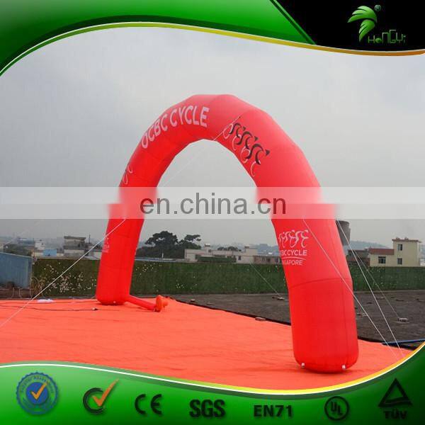 7M Giant Advertising Inflatable Arch, Red Entrance Arch Balloon For Commercial