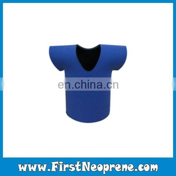 T Shirt Style Simple Color Neoprene 3mm Foldable Can Cooler