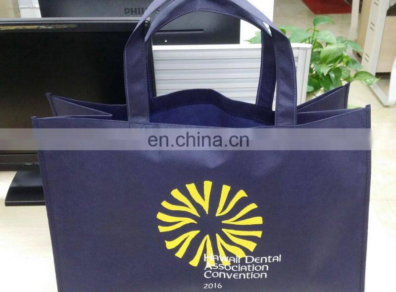 Eco-friendly white non woven promotional bag for advertising