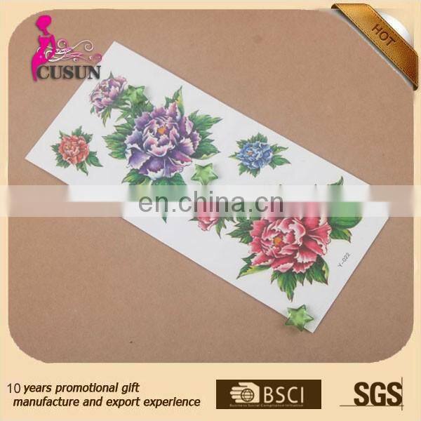 custom waterproof temporary tattoo sticker