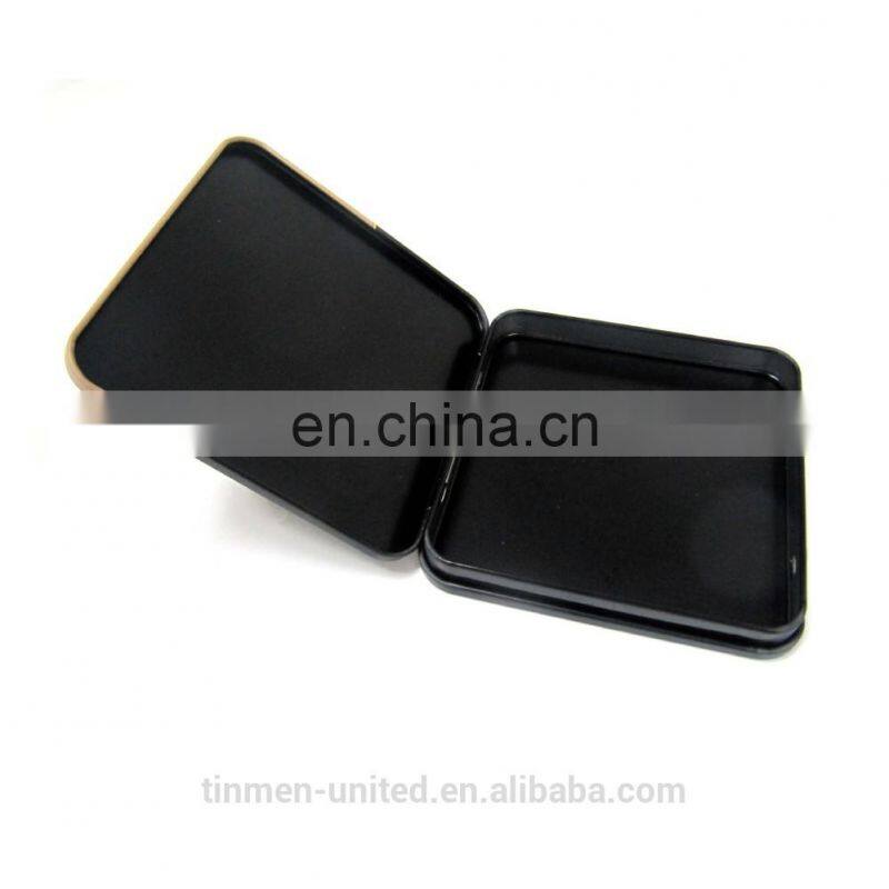 2015 New Design Square simple CD case metal tin box
