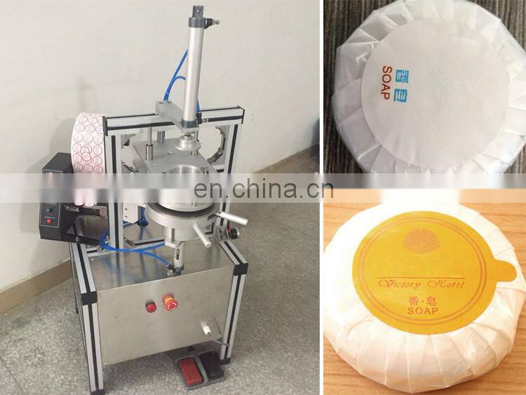 Professional Semi Automatic Hotel Pleat Soap Wrapping Machine Manual Soap Pleat Packing Machine