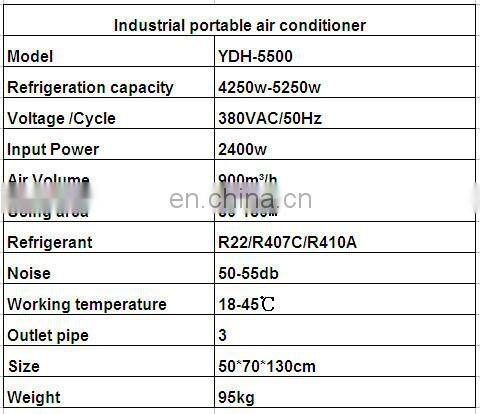Movable air cooler portable design for industrial outdoor standing with low price
