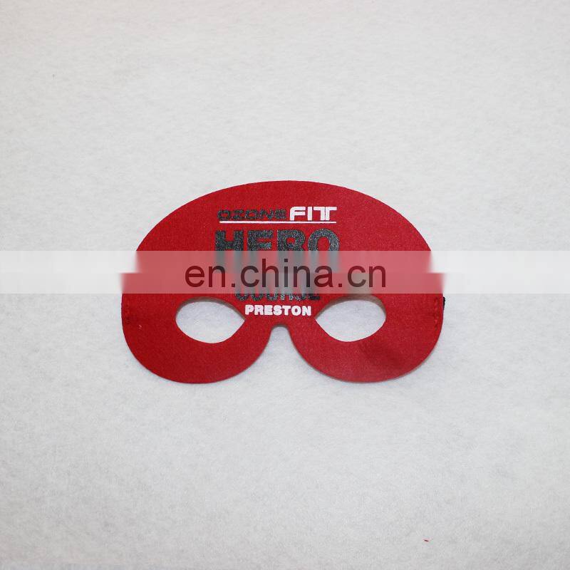 simple style felt mask with customized logo and design
