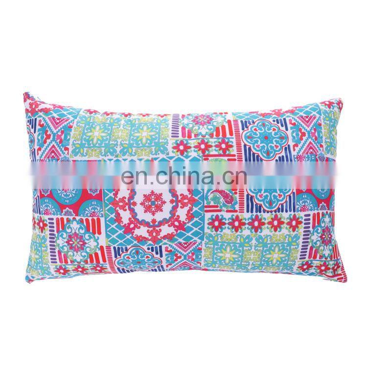 Cozy Bolster Pillow Cases Covers for Couch Bed Sofa Manual Hand Painted Print Vintage Mandala Flora Outdoor Cushion