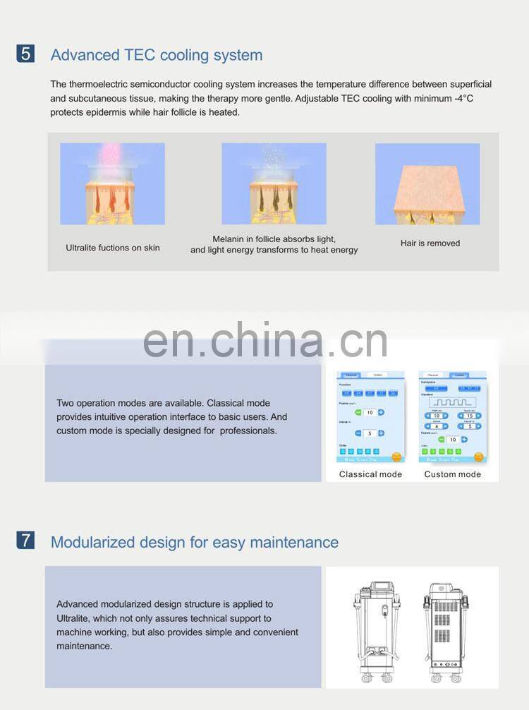 GSD Vertical IPL SHR Machine for hair removal/xenon ipl lamp