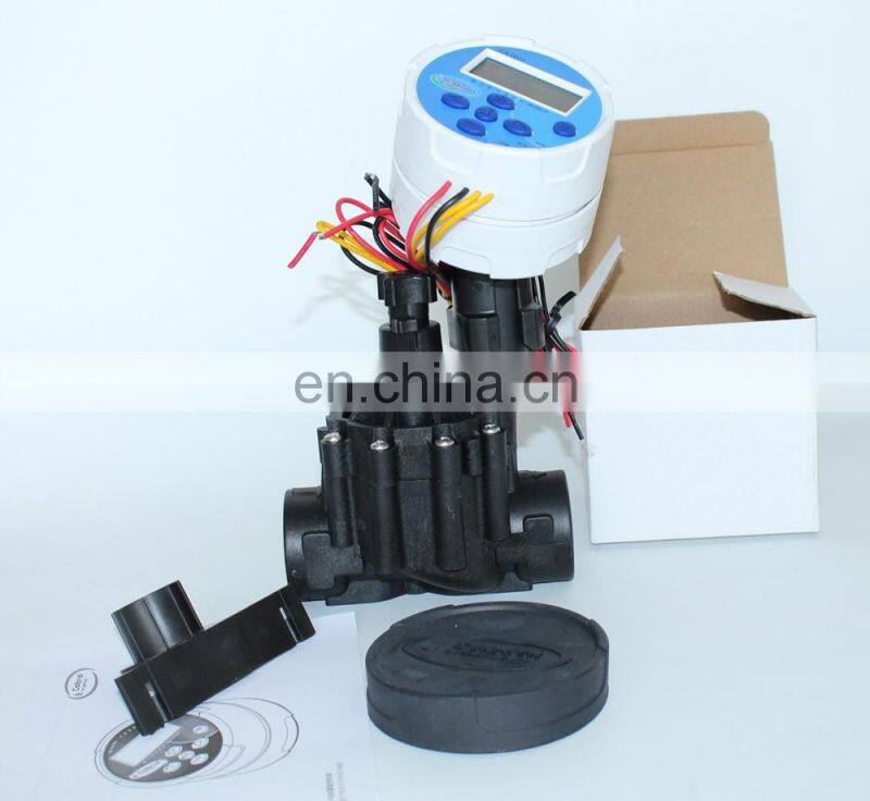zanchen Sprinkler ca1601 Single Station Controller with 3/4inch DC Latching Solenoid valve 9V Battery Operated