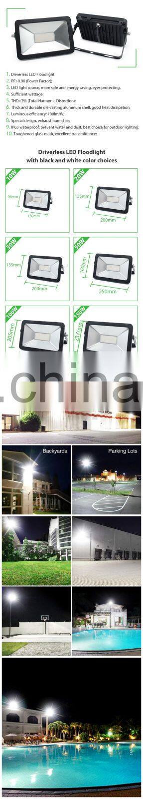 Outdoor Practical Lighting Flood Lights Item Type Cool White Color Temperature(CCT) High Brightness 50w Led Floodlight