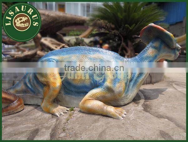 Lisaurus-LA Life size dinosaur bench for dinosaur garden decoration