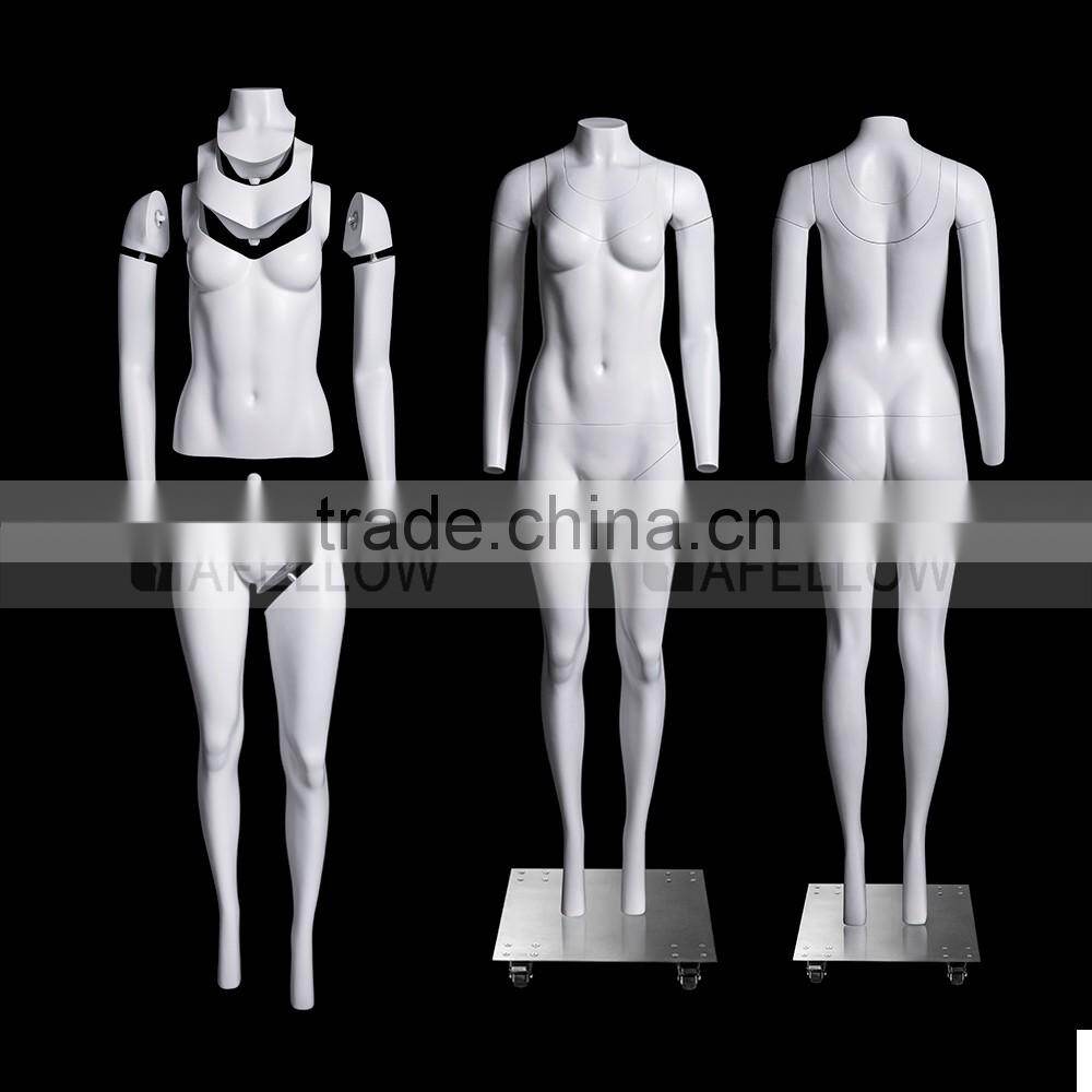Full Body Women Fiberglass Ghost Mannequin for Female Cloth Photographer GH12s