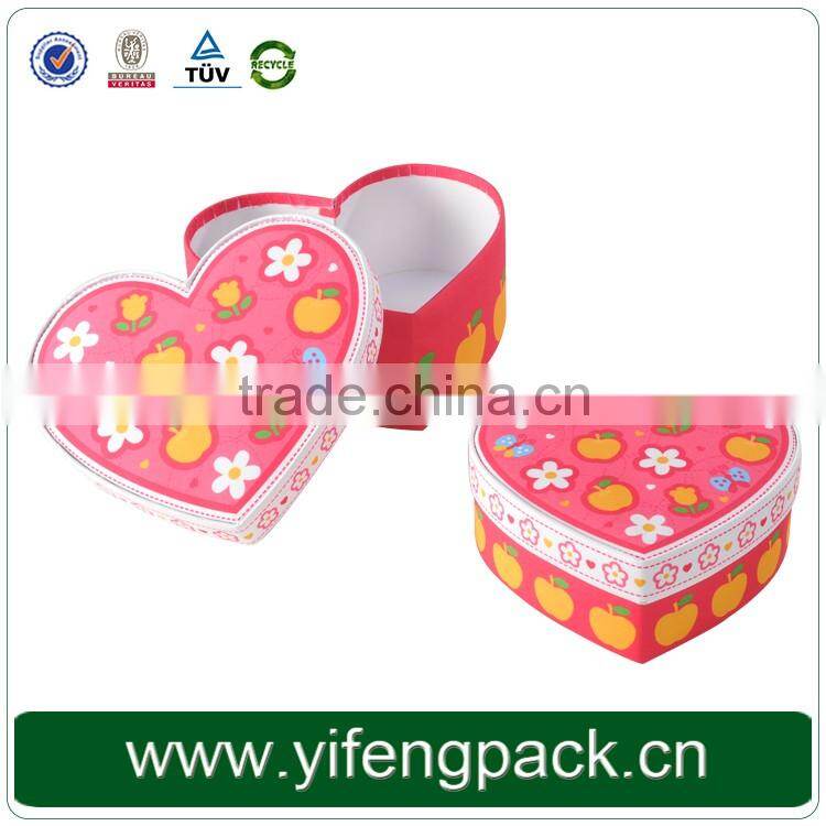 Customer request full sizes color printed Rigid waxed cardboard box cheap packaging with lid for gift