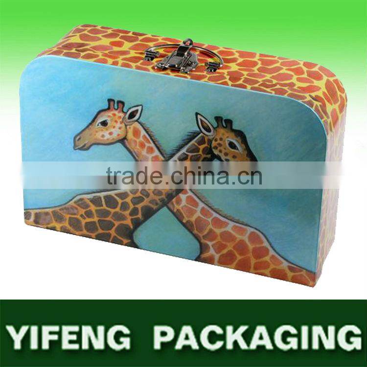 New Style Suitcase Paper Gift Box With Handles