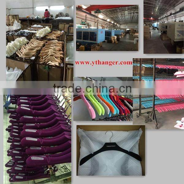 shiny plastic hanger electronic plated hanger
