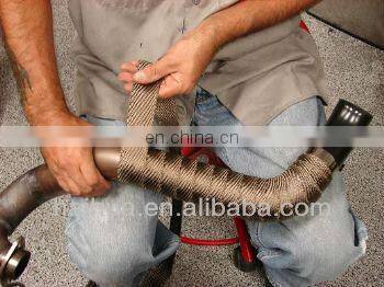 TITANIUM EXHAUST PIPE WRAP 2" x 50' MOTORCYCLE HEADER INSULATION DEI