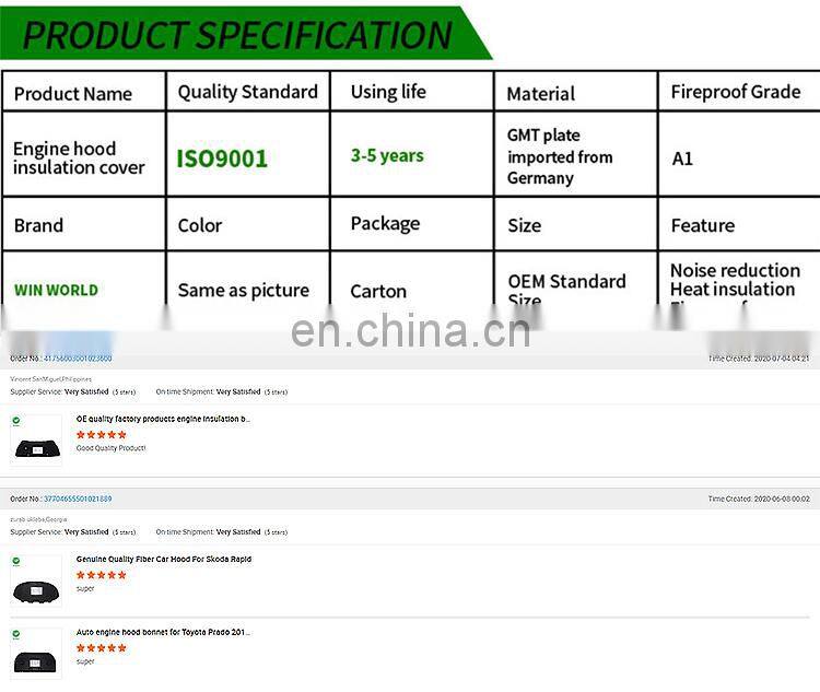 Car Hood Engine Sound Insulation Pad Cover thermal Heat Insulation Pad Mat For KIA K3