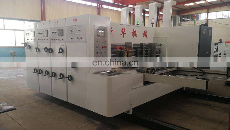Cardboard flexo printing die cutting machine corrugated cardboard making machine