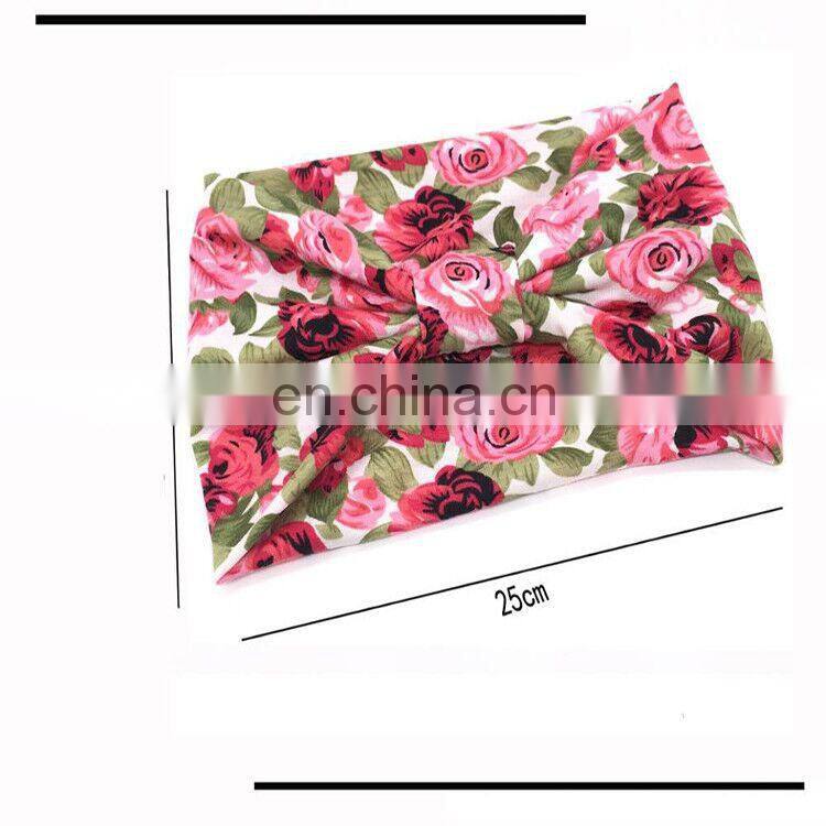 Width Printed Hairband Yoga Headband Sport Workout Headband