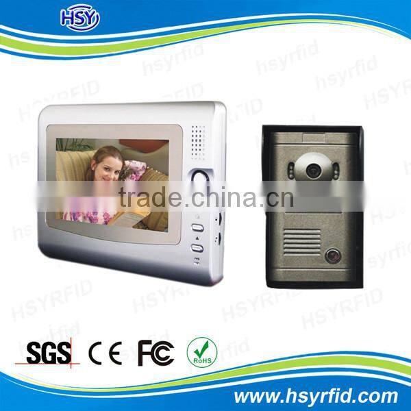 Door access control system multi apartments wired intercom 2 way video doorphone