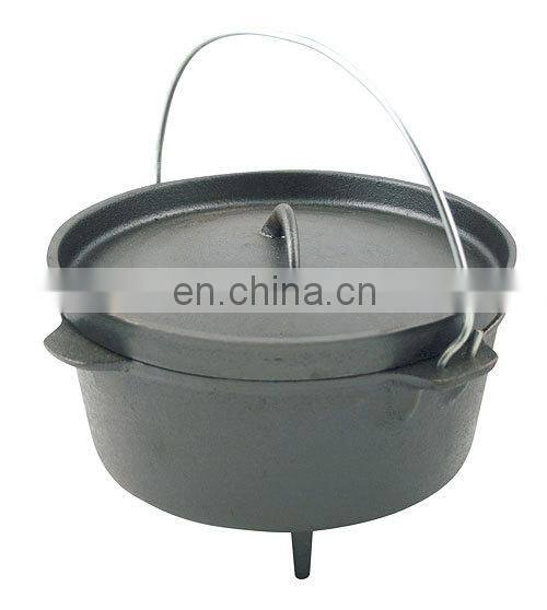Cast iron cauldron stock pot cookware