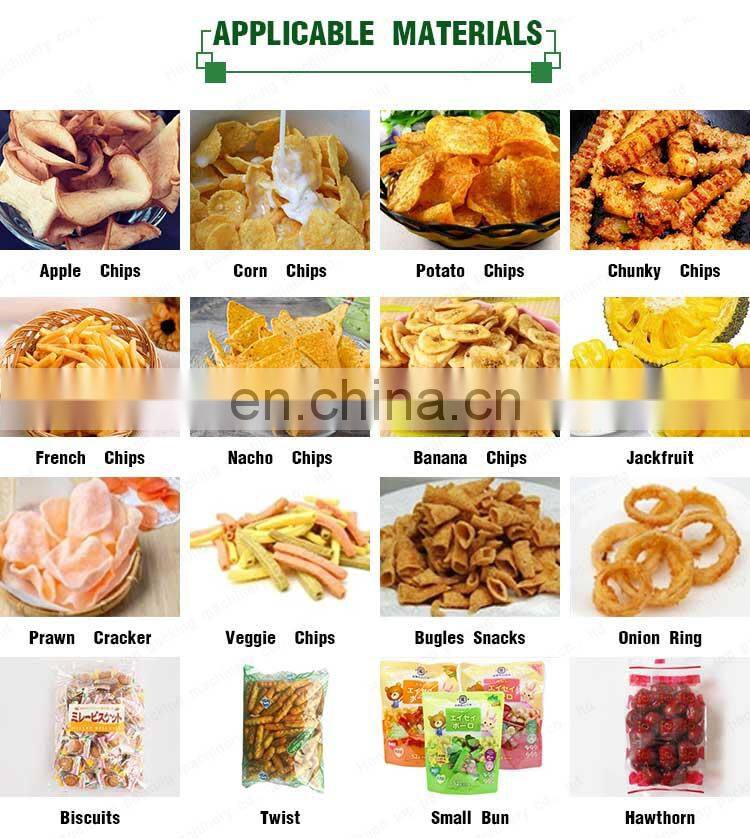 High speed automatic potato chips nuts date granule packing machine