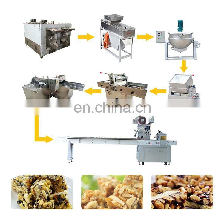 Factory Price Used Peanut Brittle Candy Making Machines peanut candy production line peanut candy packing machine