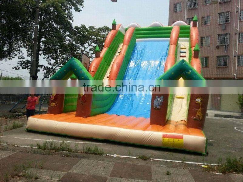 Cheap Ao QI PVC Trapualin Inflatable Water Slides for USA market