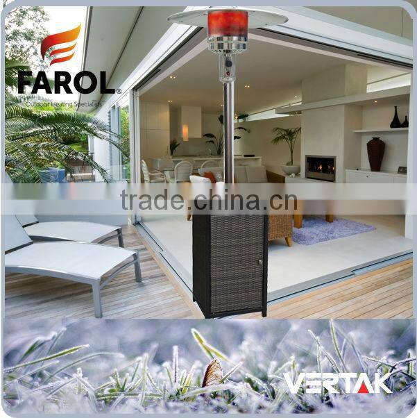 Square patio heater gas