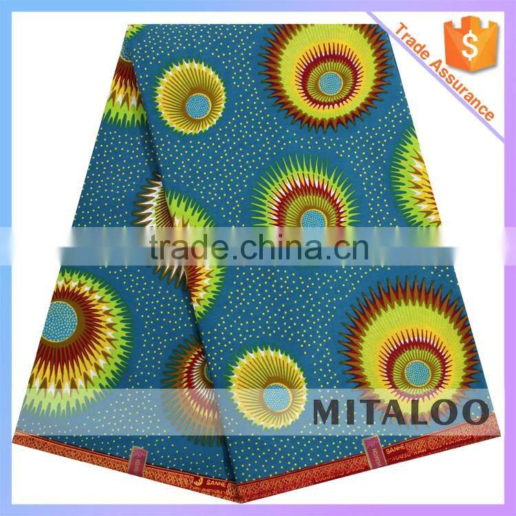 Mitaloo Wholesale 100% cotton fabric Printed Real Wax Fabric For Dressing MH3070