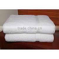 100% cotton white striped flat sheet for star hotel