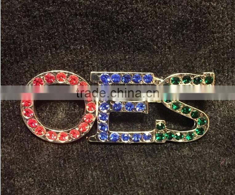 Order of The Eastern Star Brooch Pin Jewelry Blue Red Green OES