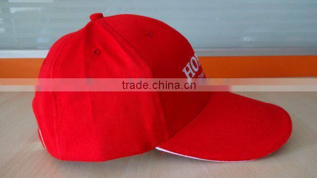 red brush cotton promotion cap for advertisment