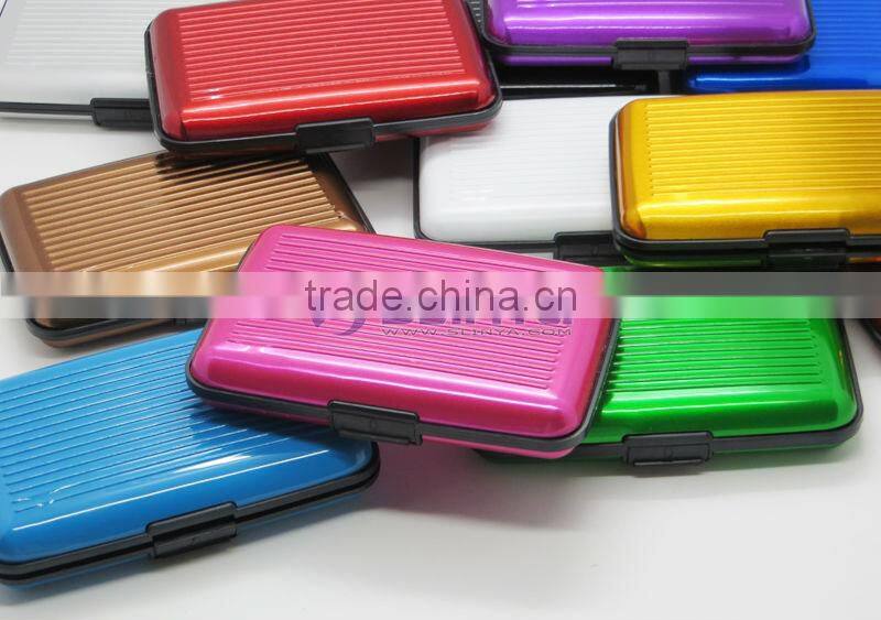 9 Colors Plated 11 X 8CM Waterproof Aluminium Credit Card Wallet